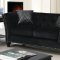 Abercarn Sofa CM6986 in Black Flannelette Fabric w/Options