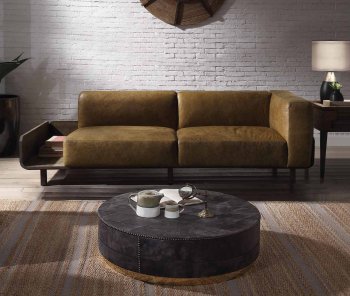 Blanca Sofa 56500 in Chestnut Top Grain Leather by Acme [AMS-56500 Blanca]