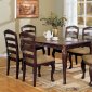 CM3109T Townsville 7Pc Dinette Set in Dark Walnut