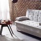 Inter Mebel Sofa Bed in Beige Fabric by Mobista