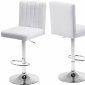 Joel Bar Stool 710 Set of 4 White Velvet Fabric by Meridian