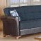 Hudson Sofa Bed & Loveseat Bed Set in Dark Blue by Empire