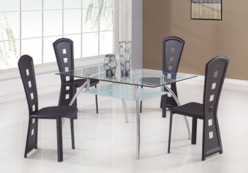 Glass Top Modern 5Pc Dining Set [GFDS-T14DT]