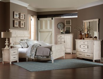 Terrace Bedroom 1907W in Off-White by Homelegance w/Options [HEBS-1907W Terrace]