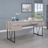 Analiese 2Pc Writing Desk Set 801999 in Grey Driftwood - Coaster