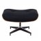 Zane Lounge Chair & Ottoman Set EL35BLW in Black by LeisureMod