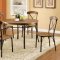 Crosby CM3827RT 5Pc Round Dining Table Set in Bronze