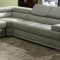 Zenith Sectional Sofa in Tan Leatherette w/Adjustable Headrests