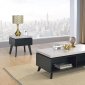 Magna 3Pc Coffee & End Tables Set 81095 in Black by Acme