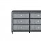 Vanna Bedroom Set 5Pc in Dark Gray by Global w/Options