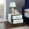 Nova Side Table 816 in White Glass by Meridian