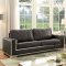 Monika Sofa CM6423GY in Dark Gray Breathable Leatherette