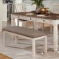 Virginia 5Pc Dining Set CM3413T in Antique White & Oak w/Options