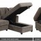 Moxie Sectional Sofa 503995 in Leatherette by Coaster w/Sleeper