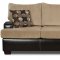 Taupe Fabric Modern Sofa & Loveseat Set w/Optional Items