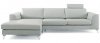 Angela Sectional Sofa in Gray Leather by Whiteline