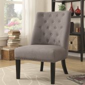 902923 Accent Chair Set of 2 in Grey Fabric by Coaster