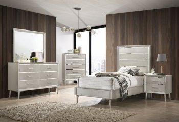 Ramon 4Pc Youth Bedroom Set 222701 in Silver - Coaster w/Options [CRKB-222701-Ramon]