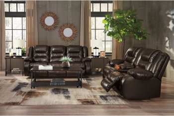 Vacherie Motion Sofa & Loveseat Set 79307 in Brown by Ashley [SFAS-79307 Vacherie Brown]