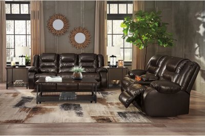 Vacherie Motion Sofa & Loveseat Set 79307 in Brown by Ashley