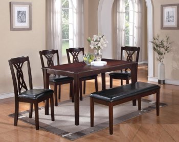 Honey 6Pc Dinette Set [ADDS-Honey]