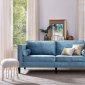 Cooper Sofa TOV-S18 in Blue Velvet Fabric by TOV Furniture