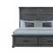 Tatum Bedroom Set 5Pc in Gray by Global w/Storage Bed