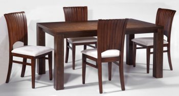 Whiskey Birch Veneer Top Modern 5Pc Dining Set [CYDS-MAY]