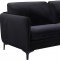 Poppy Sofa 690 in Black Velvet Fabric by Meridian w/Options