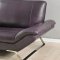 Roxi Sofa in Eggplant Full Leather by At Home USA w/Options