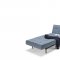 Splitback Sofa Bed Blue w/Wood Legs by Innovation w/Option