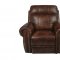 Roycroft Motion Sofa in Pecan Leather-Look Fabric by NCFurniture