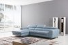 S98 Sectional Sofa in Aqua Leather by Beverly Hills