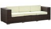 Daytona Outdoor Patio Sofa in Brown/White by Modway