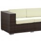 Daytona Outdoor Patio Sofa in Brown/White by Modway