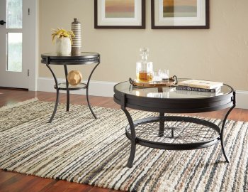 705218 Coffee Table 3Pc Set in Sandy Black by Coaster [CRCT-705218]