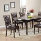 D4284DT Dining Set 5Pc in Dark Brown by Global w/Options