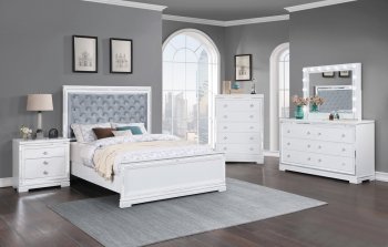 Eleanor Bedroom 223561 in White by Coaster w/Options [CRBS-223561 Eleanor]