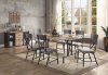 Edina Dining Room 5Pc Set DN01057 in Oak & Sandy Black by Acme