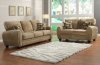 Rubin Sofa & Loveseat Set 9734BR by Homelegance in Light Brown