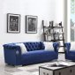 LCL-005 Sofa & Loveseat Set in Blue Velvet