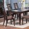 Deco Cherry Finish Contemporary Dining Room w/Framed Table Top