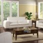 SM6052 Velia Sofa in White Bonded Leather w/Options