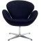 Wing Swivel Lounge Chair Choice of Color Fabric by Modway