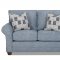 Zack Sofa in Denim Fabric by Klaussner w/Options