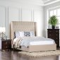 Mira II 5Pc Bedroom Set CM7055IV in Beige Fabric w/Options