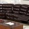 Berkshire Reclining Sectional Sofa CM6551 in Leather-Like Fabric