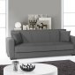 Dolce Sofa Bed in Grey Chenille by Rain w/Optional Items