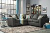 Playa Sectional Sofa SM3035 in Gray Fabric