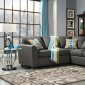 Playa Sectional Sofa SM3035 in Gray Fabric